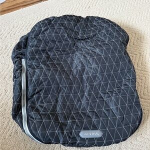 JJ Cole Quilted Black Cover with Zipper baby bunting